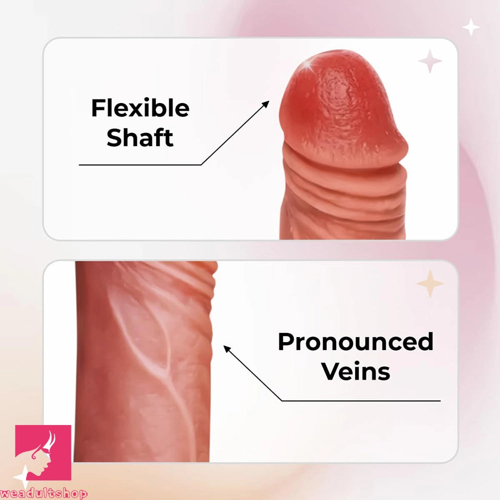 7.08in Realistic Penis Dildo Strong Suction Cup Penis Anal Dildo Adult Toy