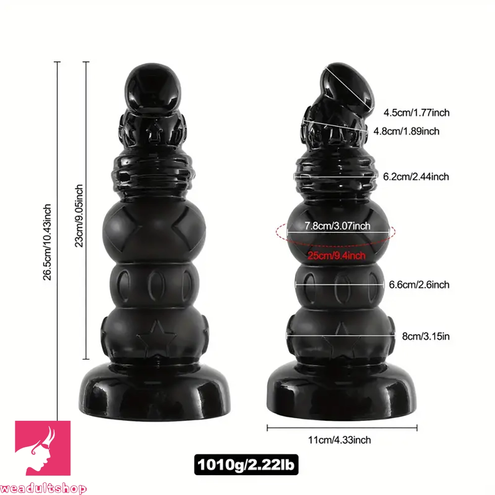 10.43in PVC Anal Dildo Extra Thick Monster Prostate Massage Sex Toy
