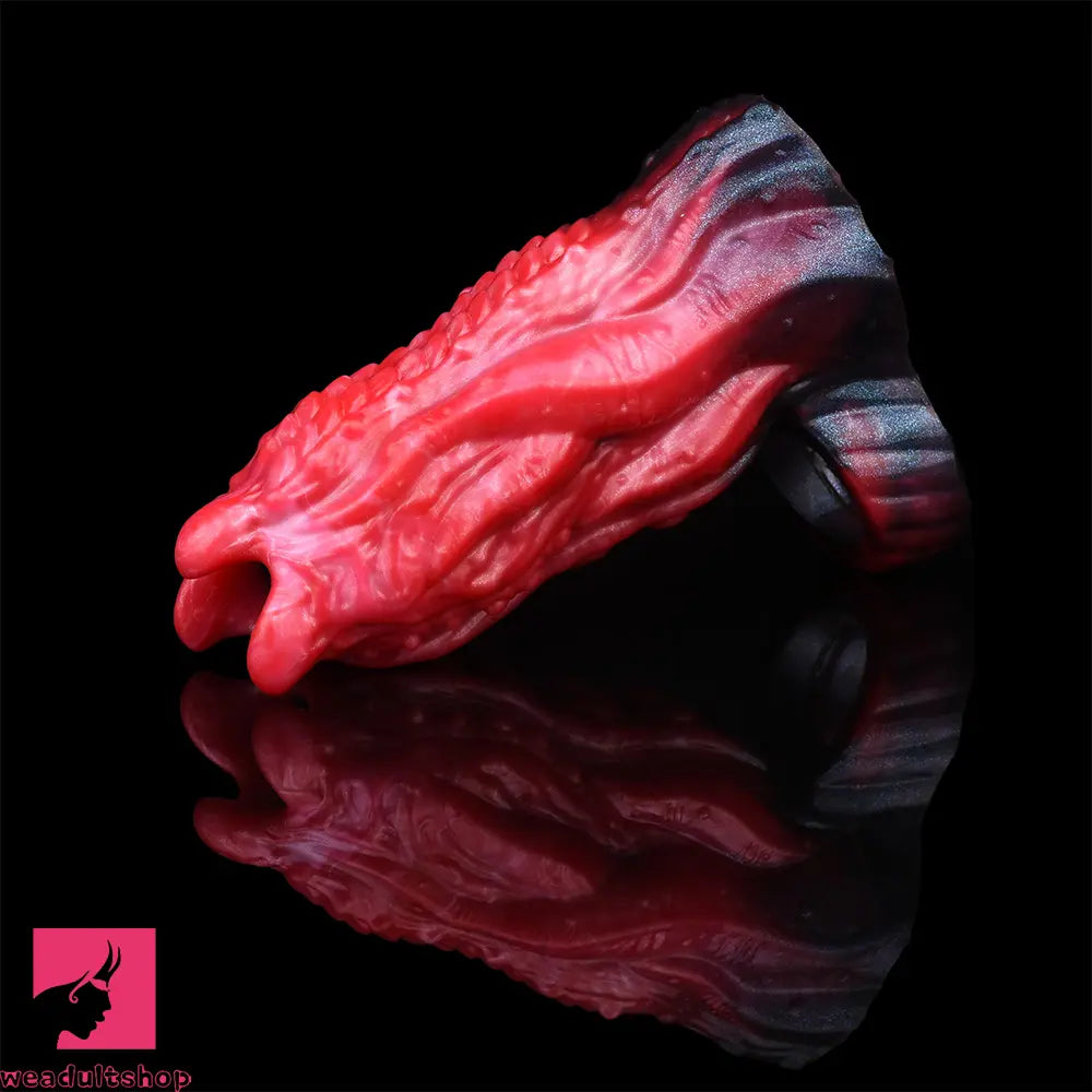 5.19in Octopus Soft Hollow Dildo Built-in keel Vibration Remote Penis Sleeve