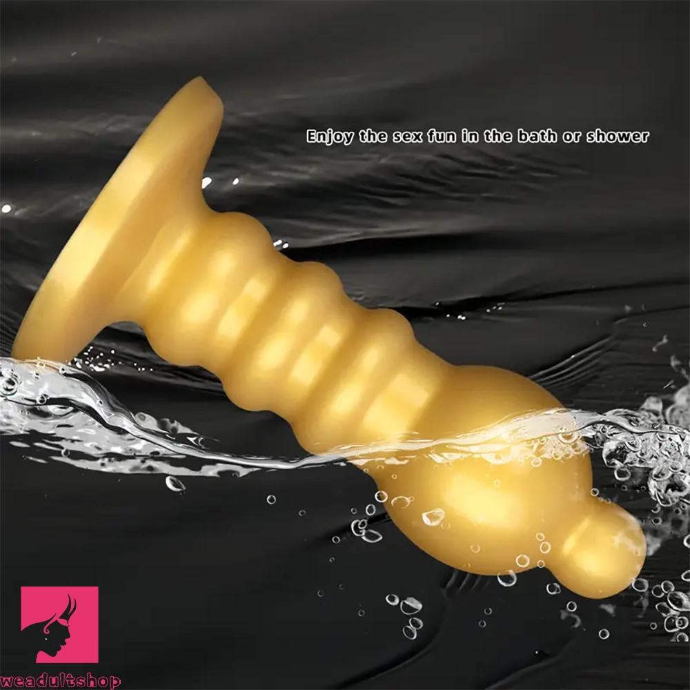 12.6in Huge Anal Beads Liquid Silicone Butt Plug Prostate G Spot Dildo