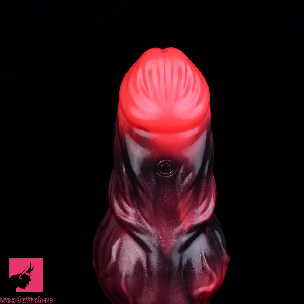 5.91in Silicone Dog Cock Sleeve Knot Dildo Vibrating Dildo With Cock Ring