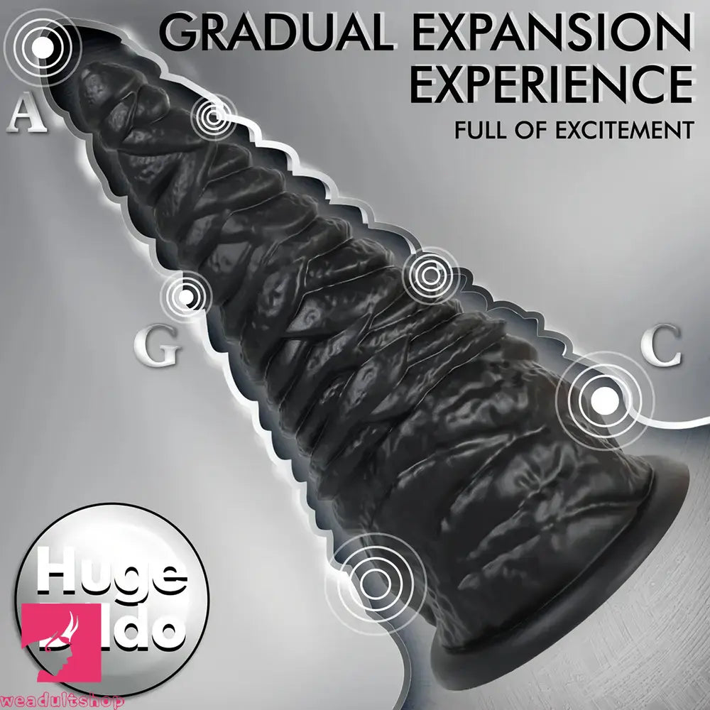 11in Huge Silicone Thick Anal Plug Dildo With Tapered Glans Ass Stretcher