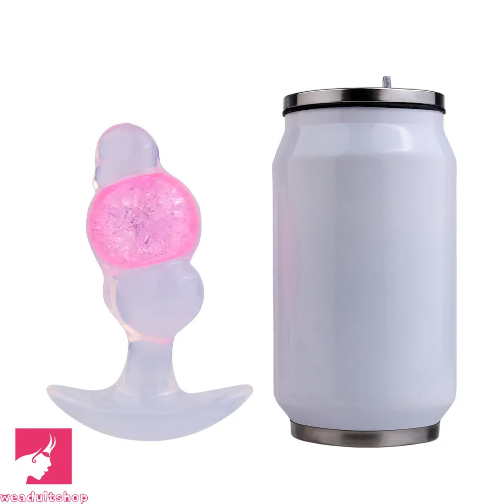 4.92in Silicone Anal Plug Dildo Realistic Design Masturbation Aid Toy