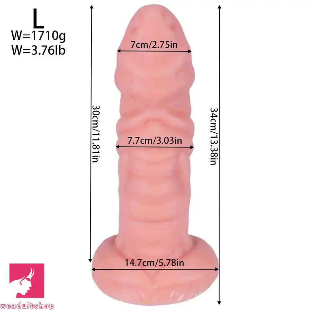 10.03in 11.41in 13.38in Monster Creature Fantasy Huge Lifelike PVC Dildo