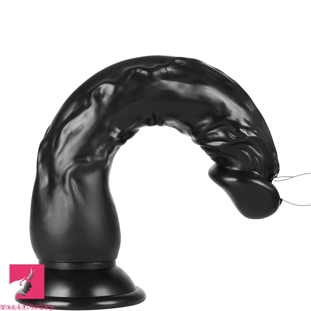 8.6in PVC Big Black Dildo Penis Adult Toy For Couples Clitoral Stimulator