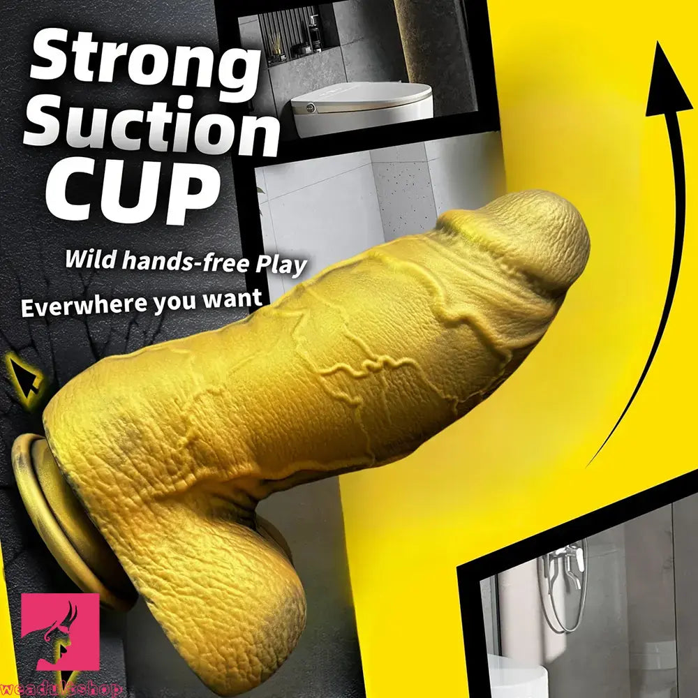 7.87in 9.84in Thick Realistic Silicone Dildo For Vaginal G-spot Stimulation