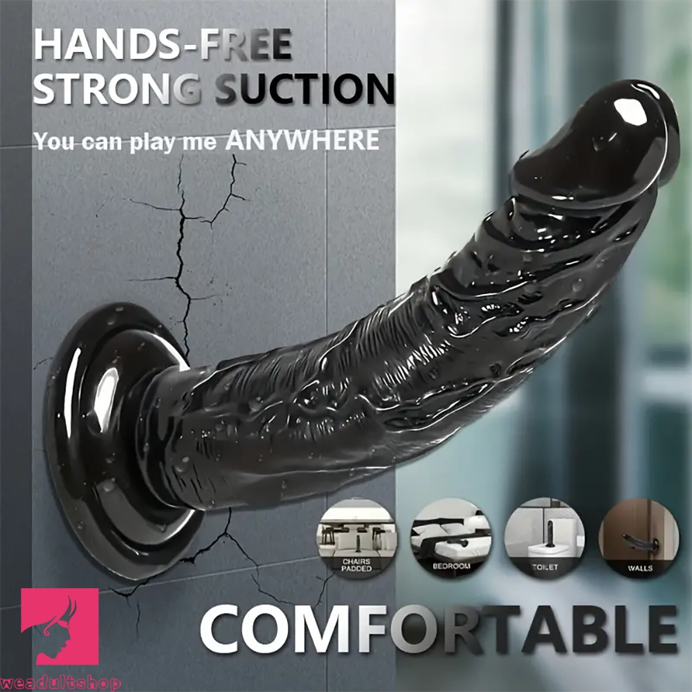 6.29in 9.84in Realistic Dildo PVC Sex Toy For G Spot Suction Cup Dildo