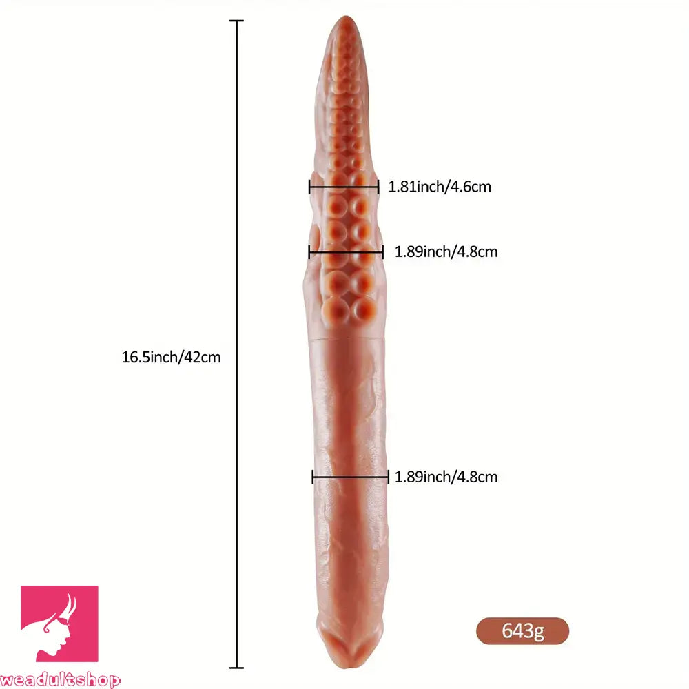 16.5in Creative Monster Double Ended Real Octopus Tentacle Long Dildo
