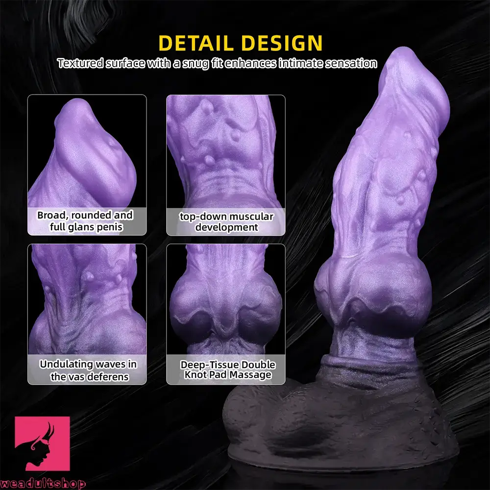 9.76in Monster Silicone Knot Ultra Soft Dildo For Couple G Spot Stimulator