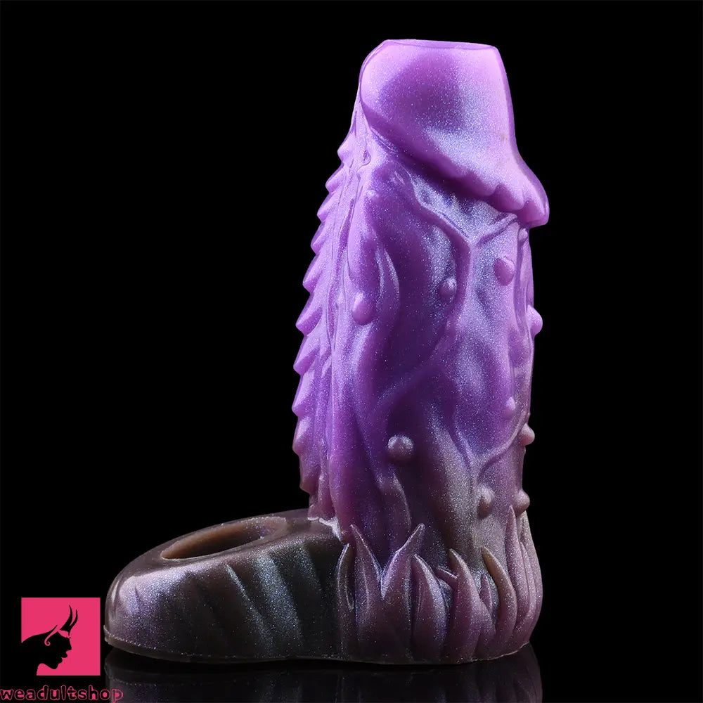 5.78in Beast Creature Fantasy Hollow Dildo Sleeve For Cock Enlargement