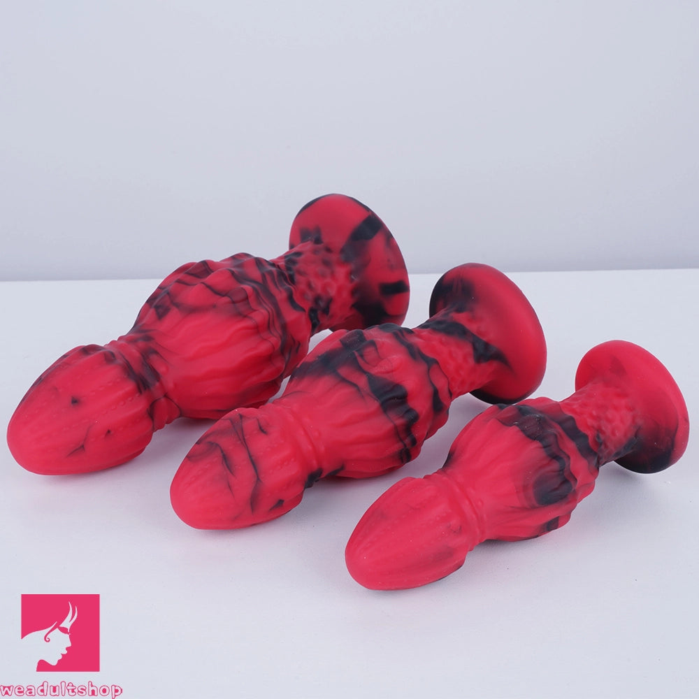 4.72in 5.51in 6.3in Silicone Fantasy Soft Anal Plug Dildo For Vaginal Massager