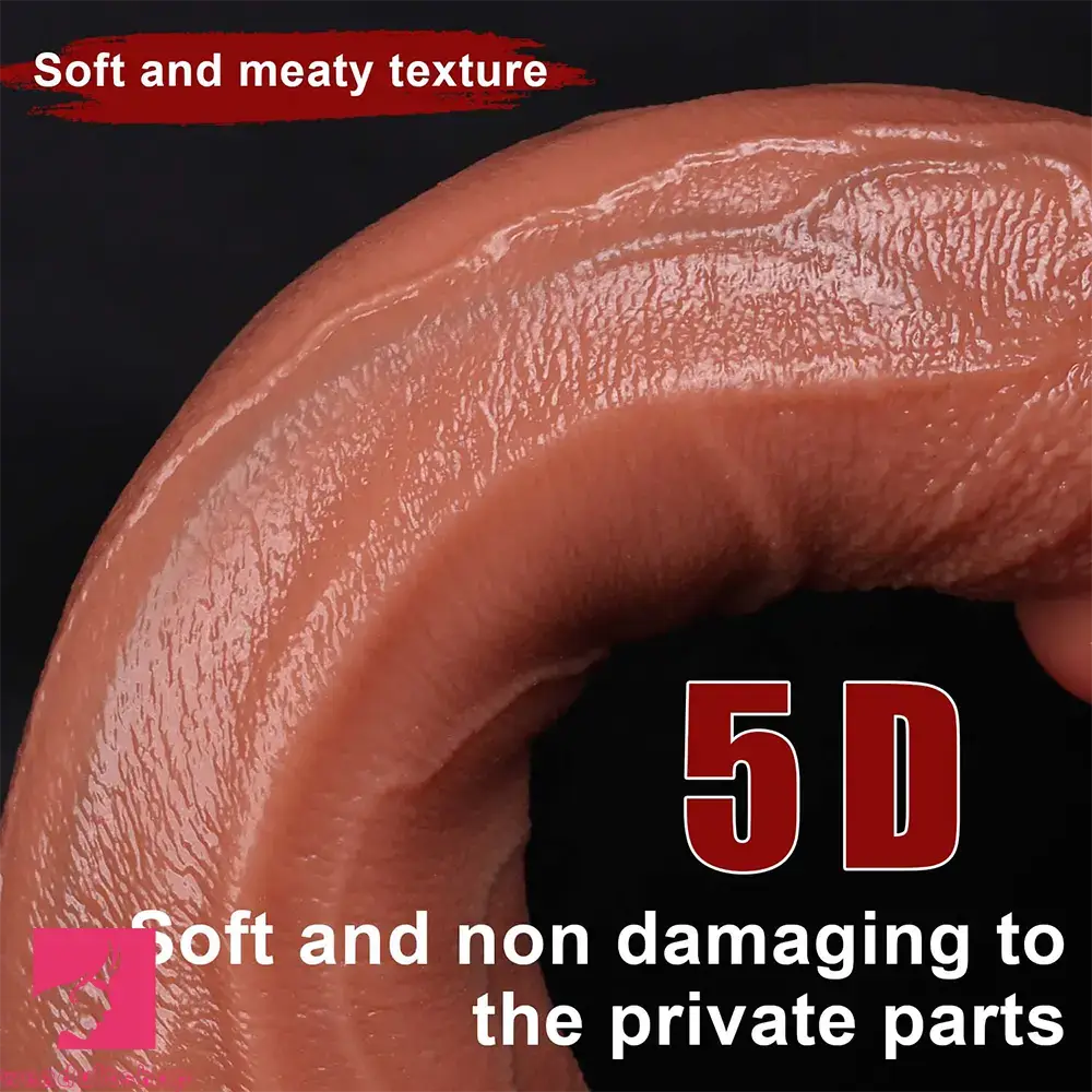 8.46in 9.25in 10.23in 11.22in Real Skin Curved Big Dildo For Prostate Anus
