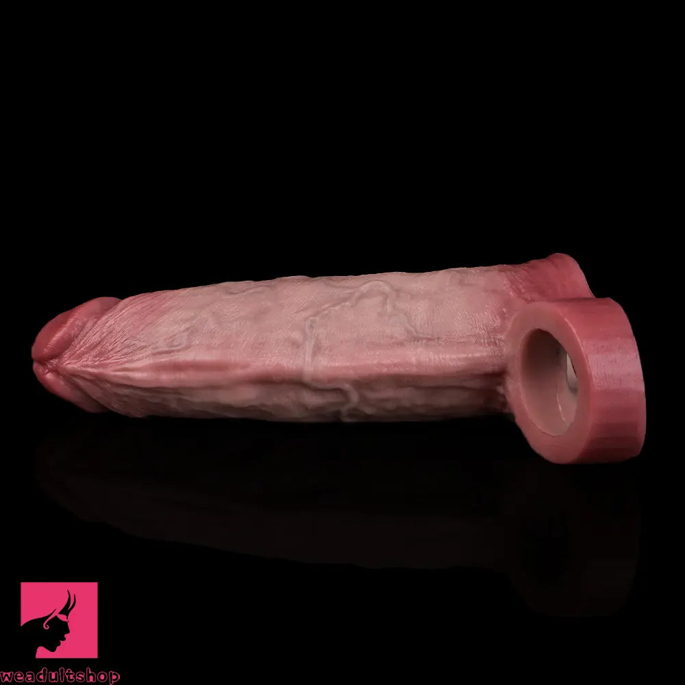 4.96in 6.42in Realistic Penis Cock Dildo Sleeve Extender For Women Clit