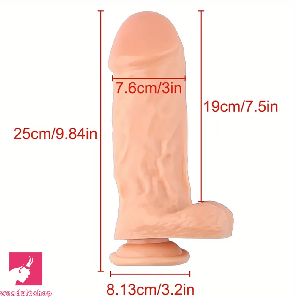 9.84in Extra Large Thick Realistic Dildo Suction Cup Dong Dildo Clit Toy