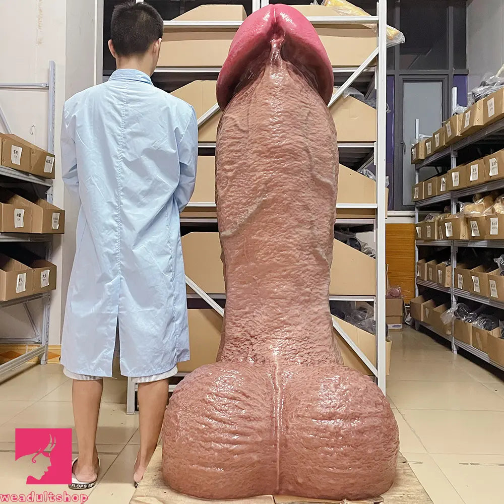 61.02in Double-layer Liquid Silicone Giant Huge Long Soft Penis Dildo