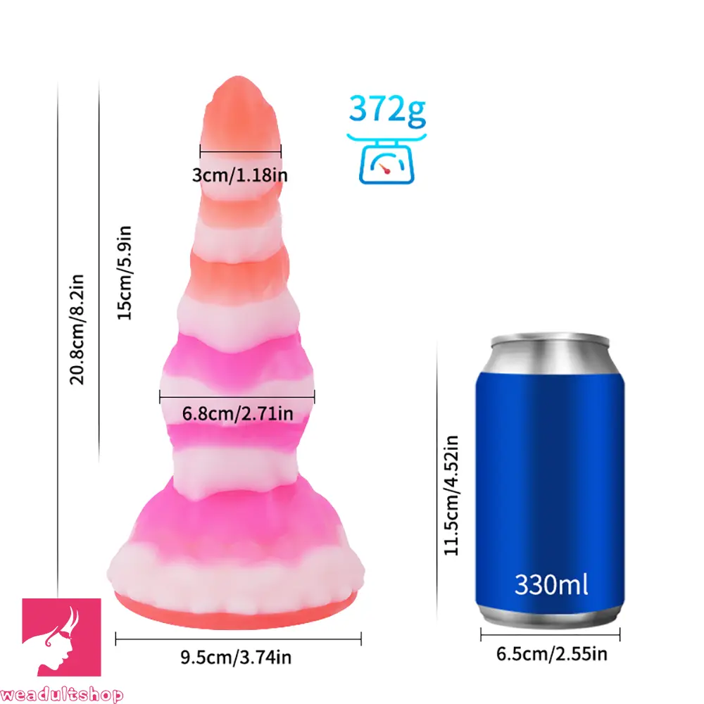 Silicone Realistic Fantasy Colorful Monster Soft Cock Dildo For Men Sex