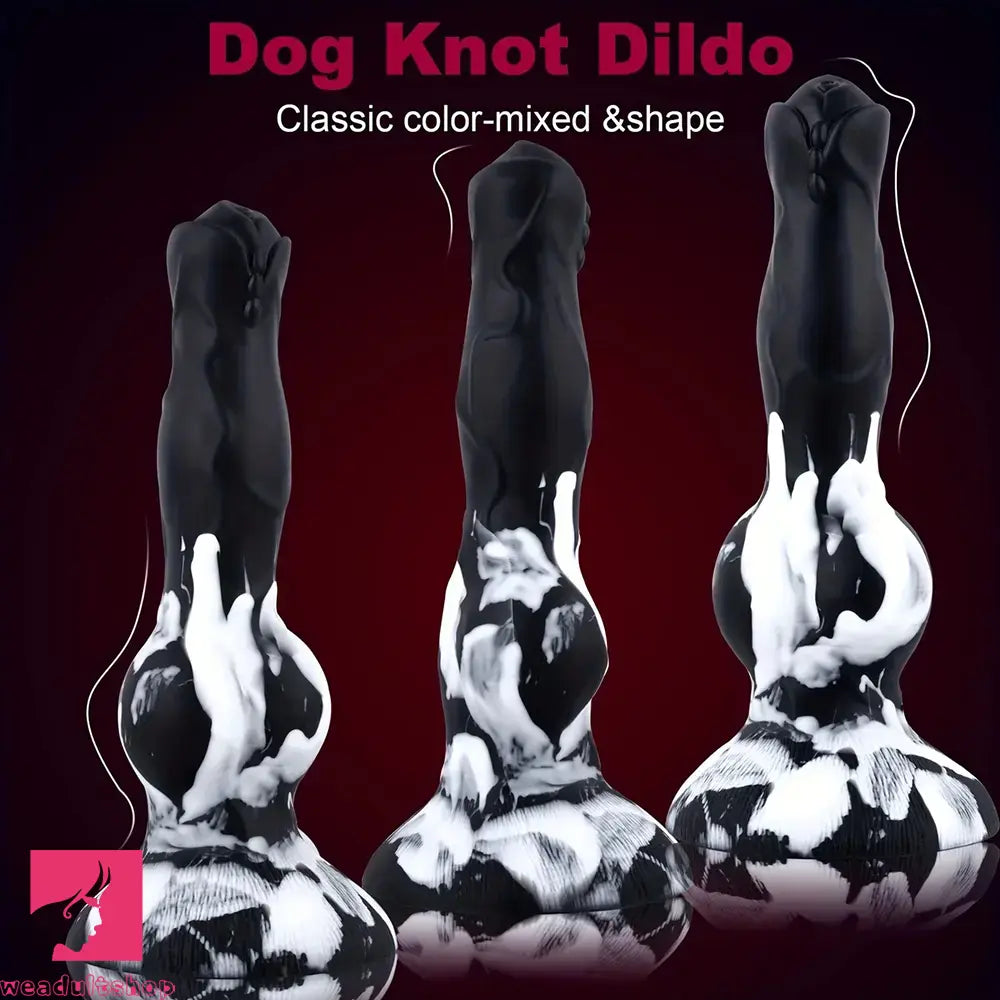 8.1in Realistic Silicone Squirting Dildo Beginner Knot Ejaculating Dog Dildo