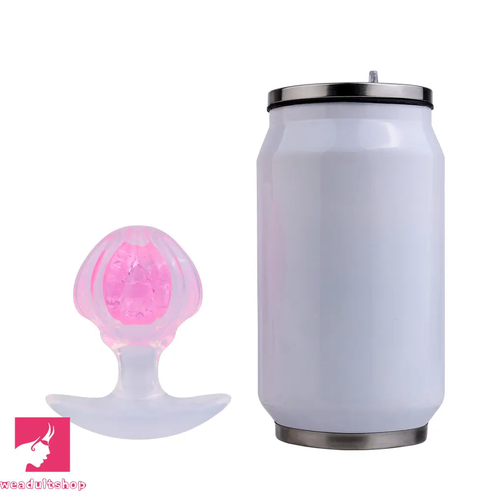 3.27in 3.86in Silicone Butt Plug Dildo Vaginal Massager & Anal Stimulator