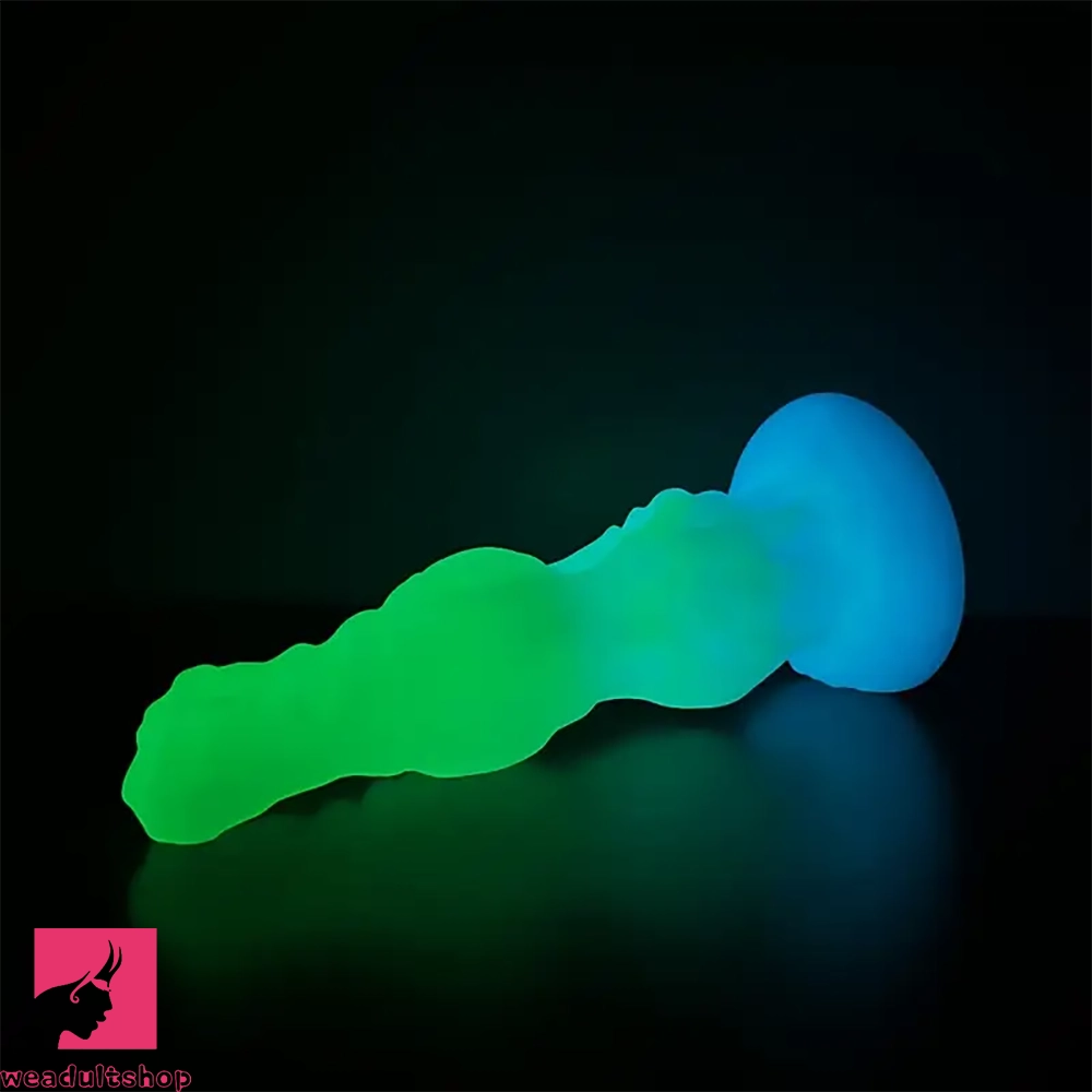 8.34in 9.6in 10.78in Melange Silicone Monster Dildo Big Luminous Clit Dildo