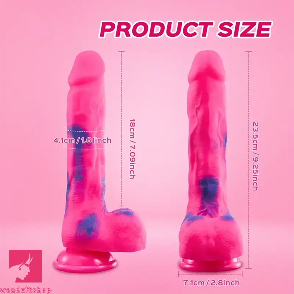 9.25in Lifelike Silicone Dildo Women Flexible Shaft For Comfortable Sex