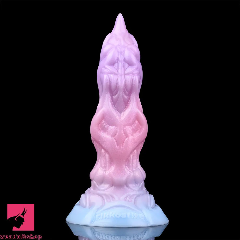 7.08in Odd Silicone Soft Squeeze Inflatable Alien Cock Dildo Self-Retreative