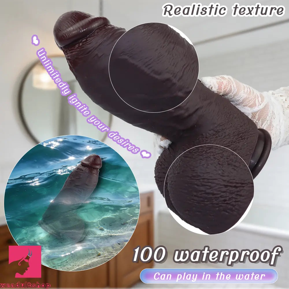 9.64in Real Skin Thick Big Dildo G-Spot Stimulator Anal Dilator Adult Erotic Toy