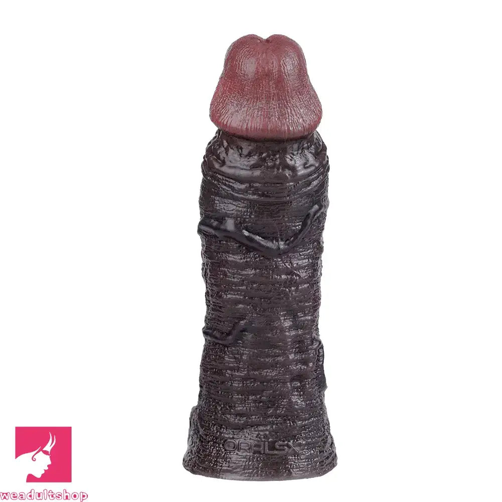 7.36in Soft Dildo Sheath With Ejaculation Ring For Pleasure & Discreet Toy