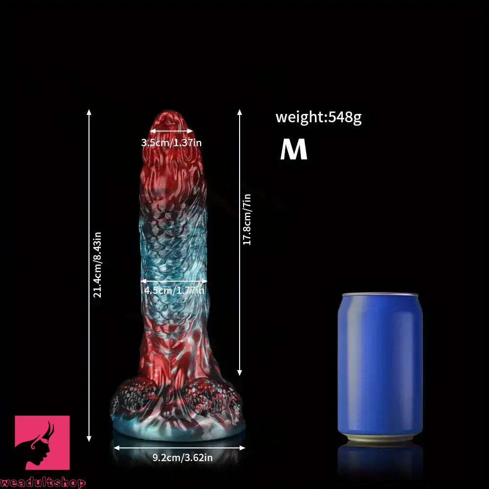 8.43in 10.23in Soft-on Hard Inside Silicone Fantasy Dragon Female Dildo