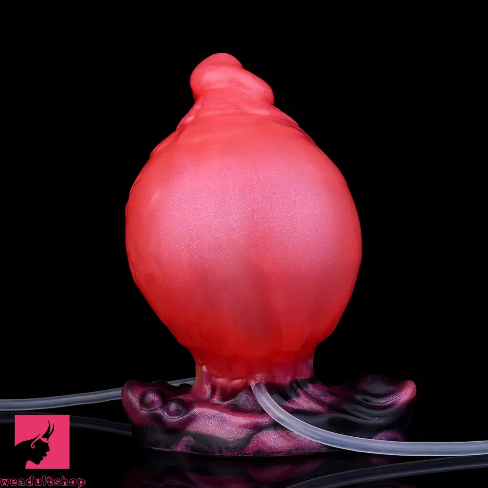 5.31in Fantasy Silicone Soft Inflatable Spraying Water Dildo For Anus Sex