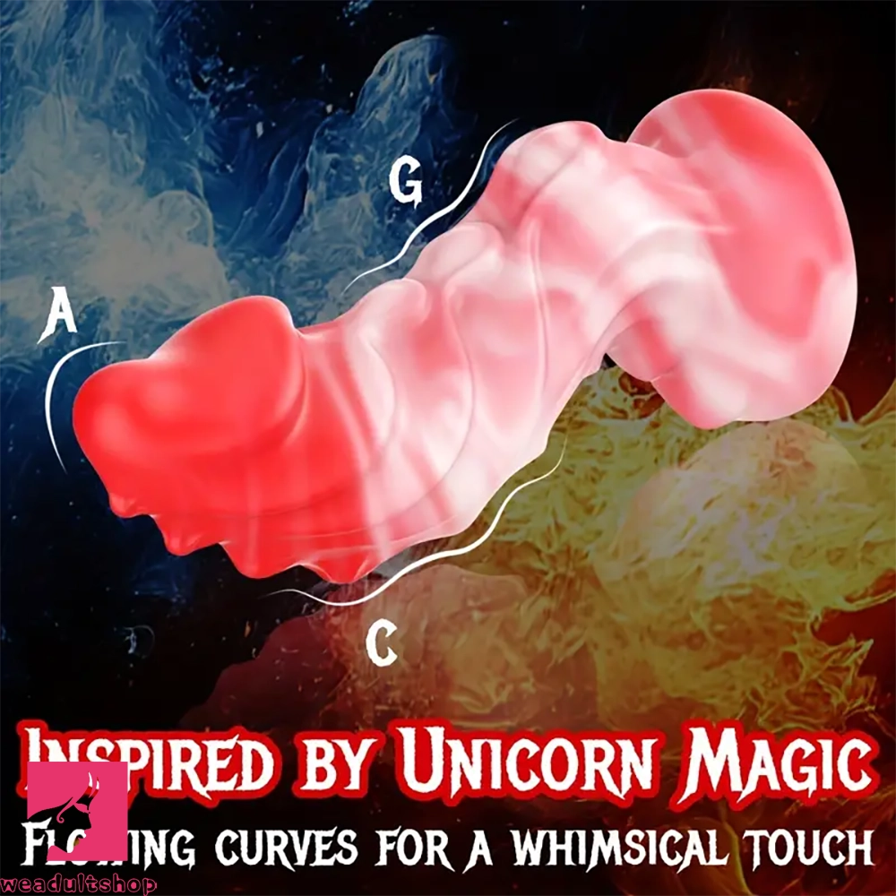 7.1in Big Fantasy Monster Dildo Liquid Silicone Tentacle Soft Anal Dilation