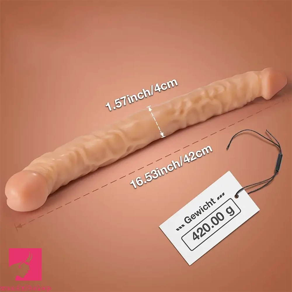 16.53in Realistic Double-Ended Dildo Adult Sex Toy For Lesbian Women