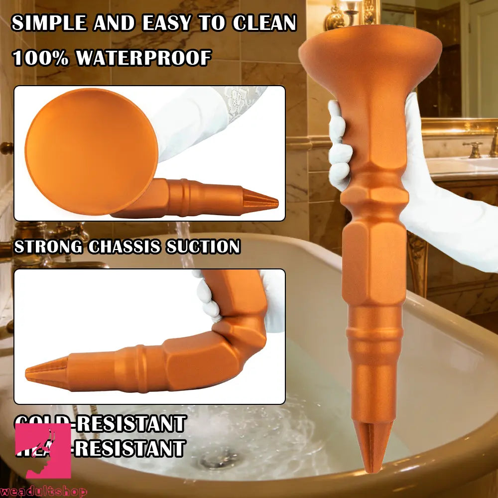 12.6in 14.5in 17.71in Screw Type Long Butt Plug Dildo Anal Plug For Hands-Free