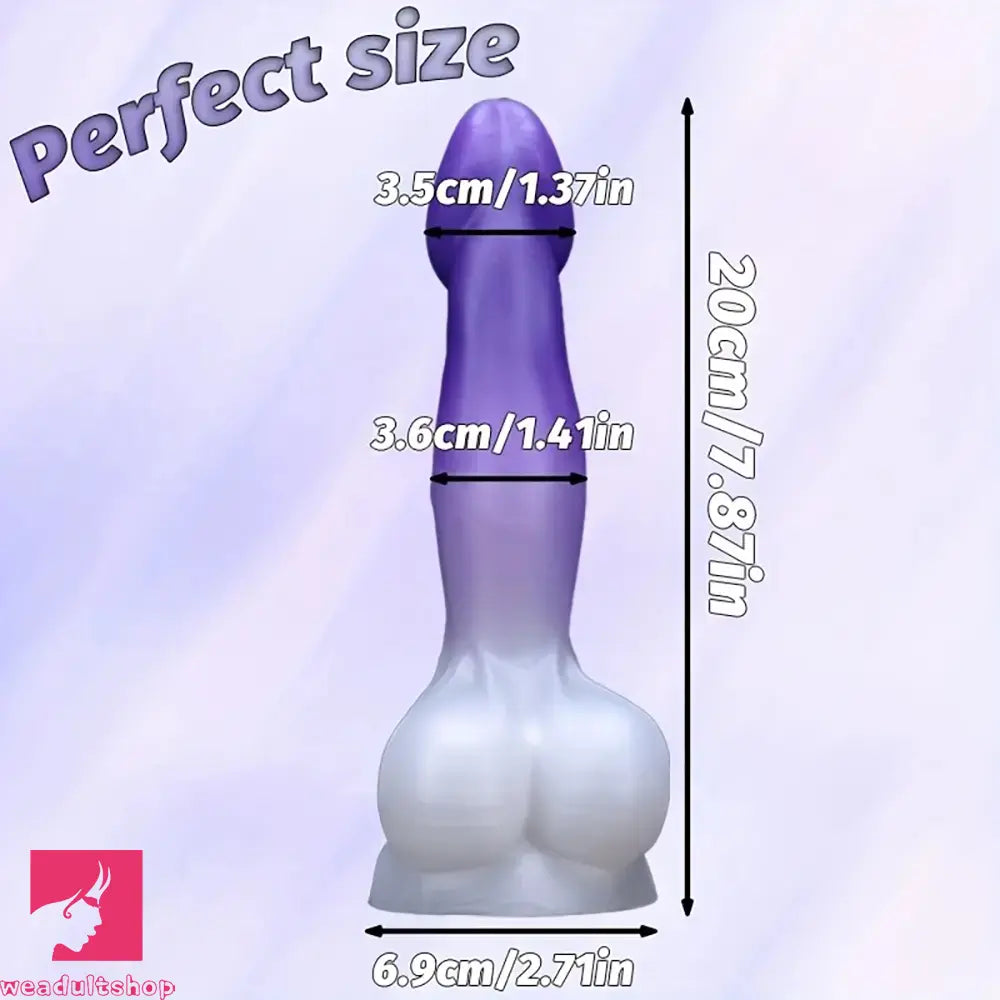 5.51in 6.69in 7.87in Realistic Liquid Silicone Adult Toy For Flexible Dildo