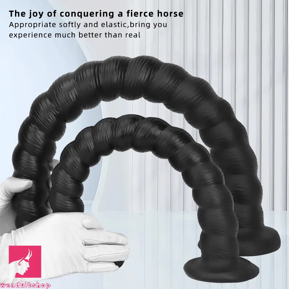 20.47in 26.37in Liquid Silicone Super Long Large Butt Plug Dildo For Sex