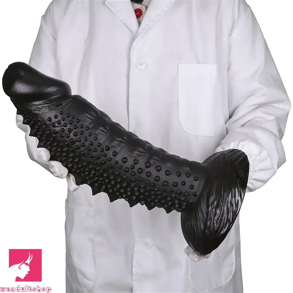 7.08in 8.66in 10.23in 11.81in 13.38in PVC Monster Large Barbed Particles Dildo