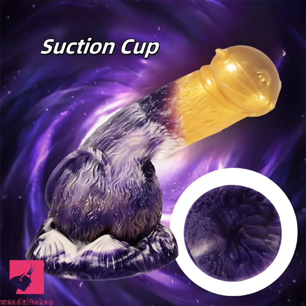 7.87in Dildo Sex Toy With Suction Cup Silicone Rabbit-Shaped Clit Dildo