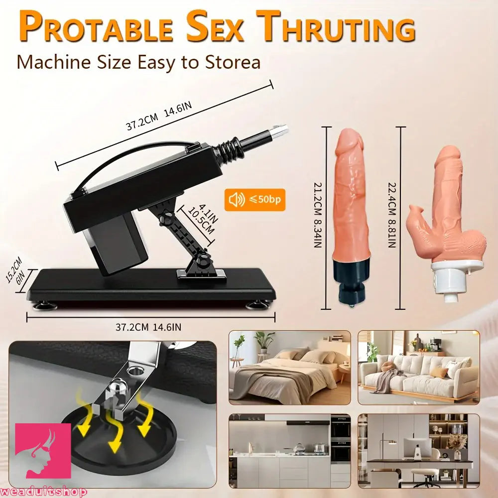Heated Thrusting Automatic Dildo Machine For Women Fuck Love Position