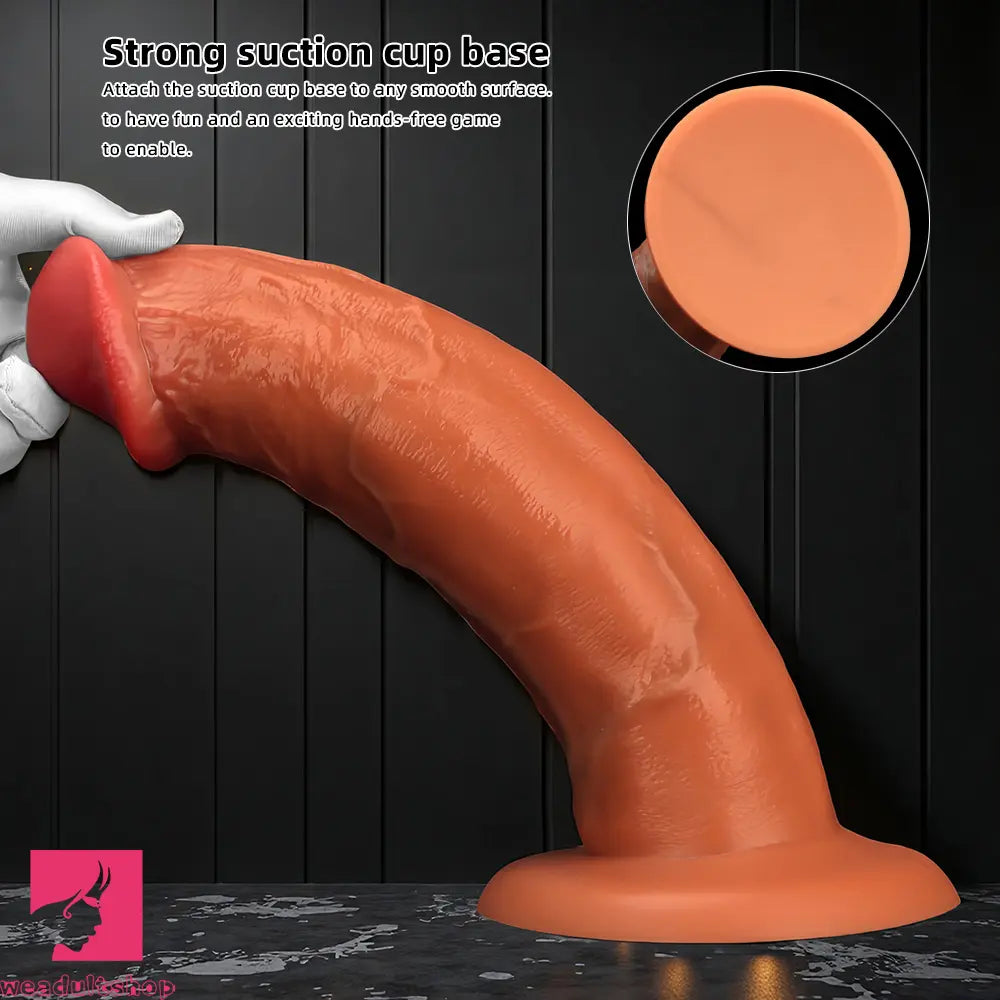 8.85in 11.02in 12.59in Eggless Extra Large Silicone Soft Big Dildo Cock