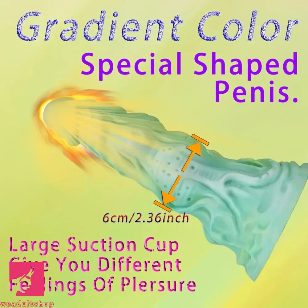 8.66in Dreamy Monster Creature Thick Alien Cock Suction Cup Silicone Dildo