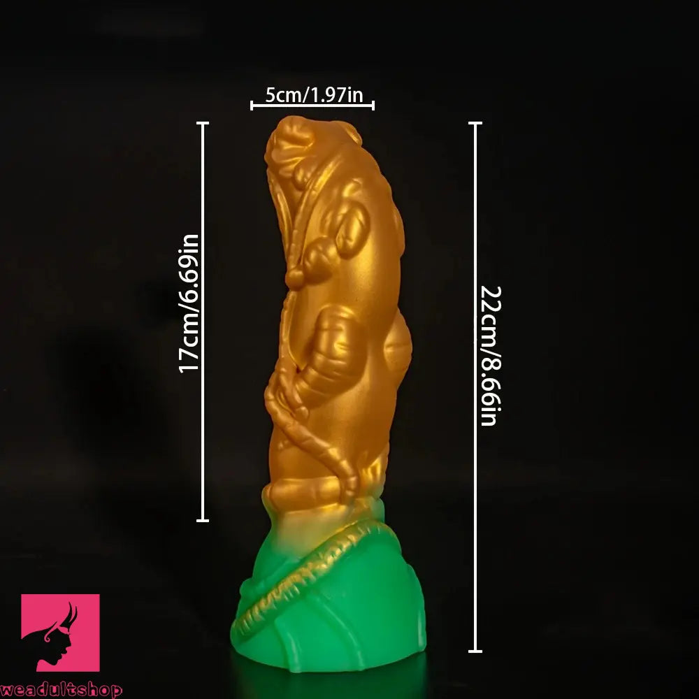 8.66in Alien Realistic Simulation SM Toy Liquid Silicone SM Rear Cock Dildo