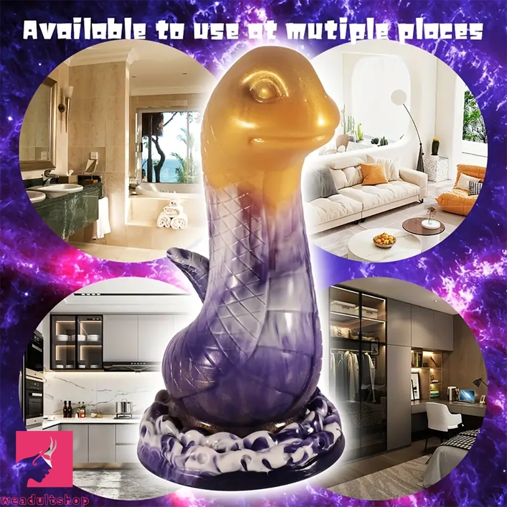 7.87in Realistic Snake-Shaped Silicone Soft Clit Dildo With Lifelike Texture