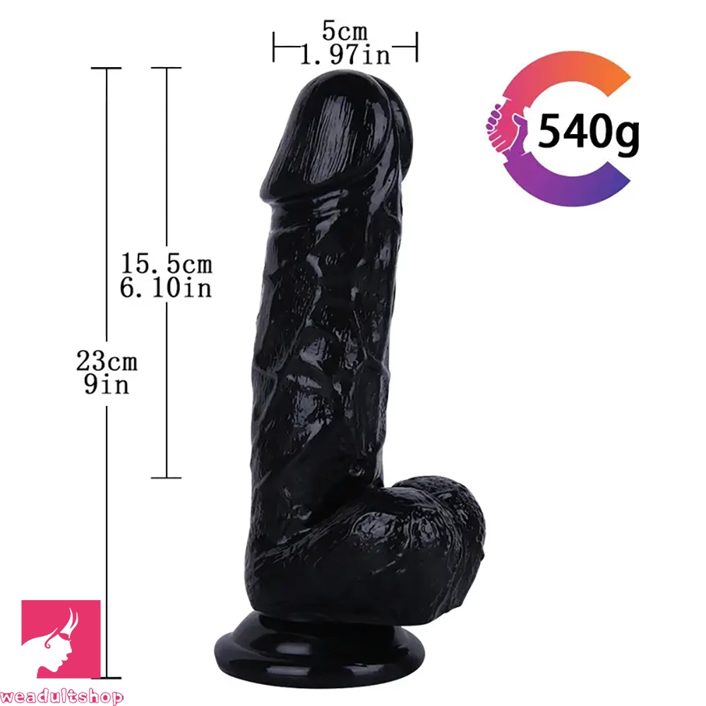 9in Thick Realistic Dildo Wide Dong Giant Big Sex Toy For Penis Enjoyment