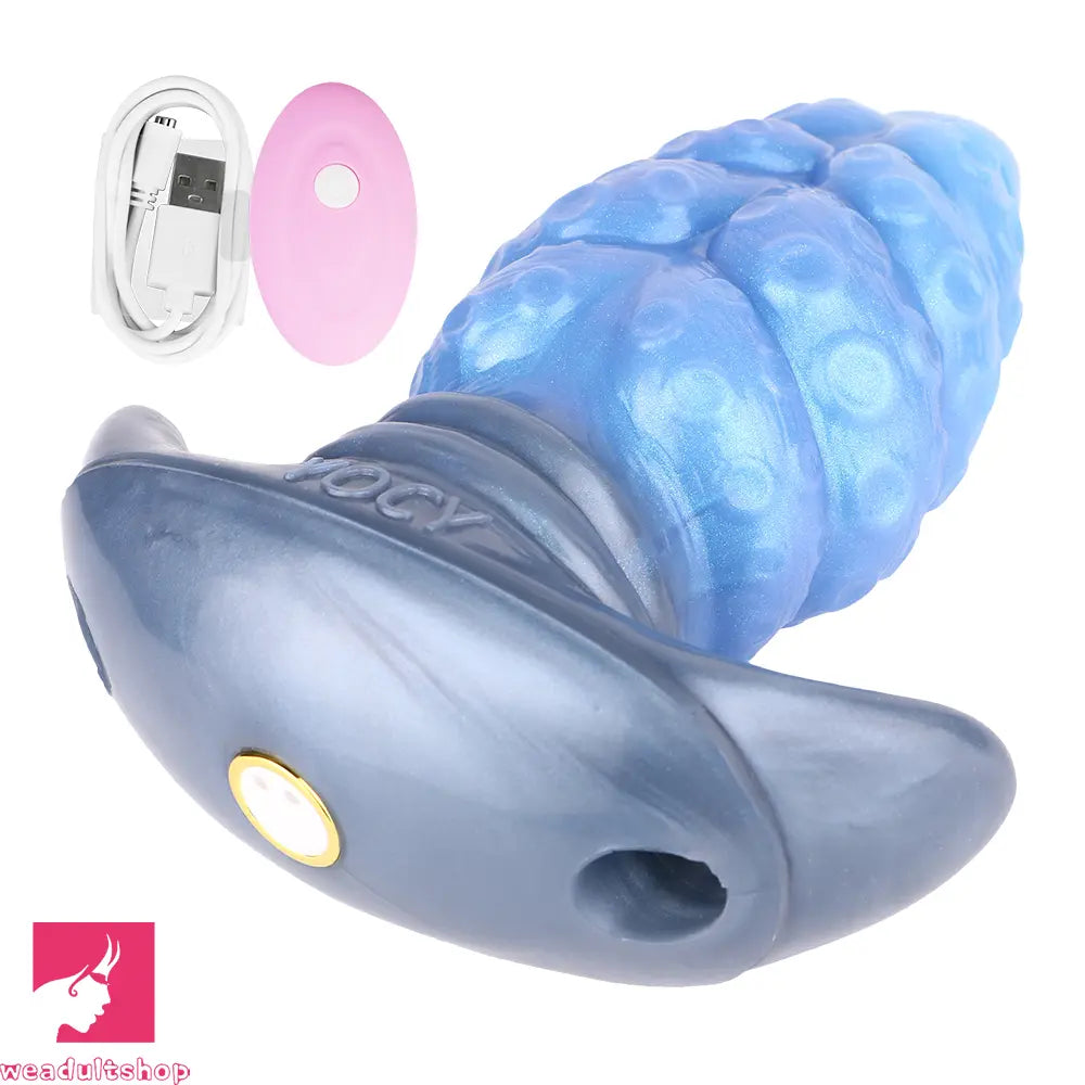 2.91in-9.05in Octopus Vibrating Anchor Dildo Anal Plug Wearable Mouth Gag