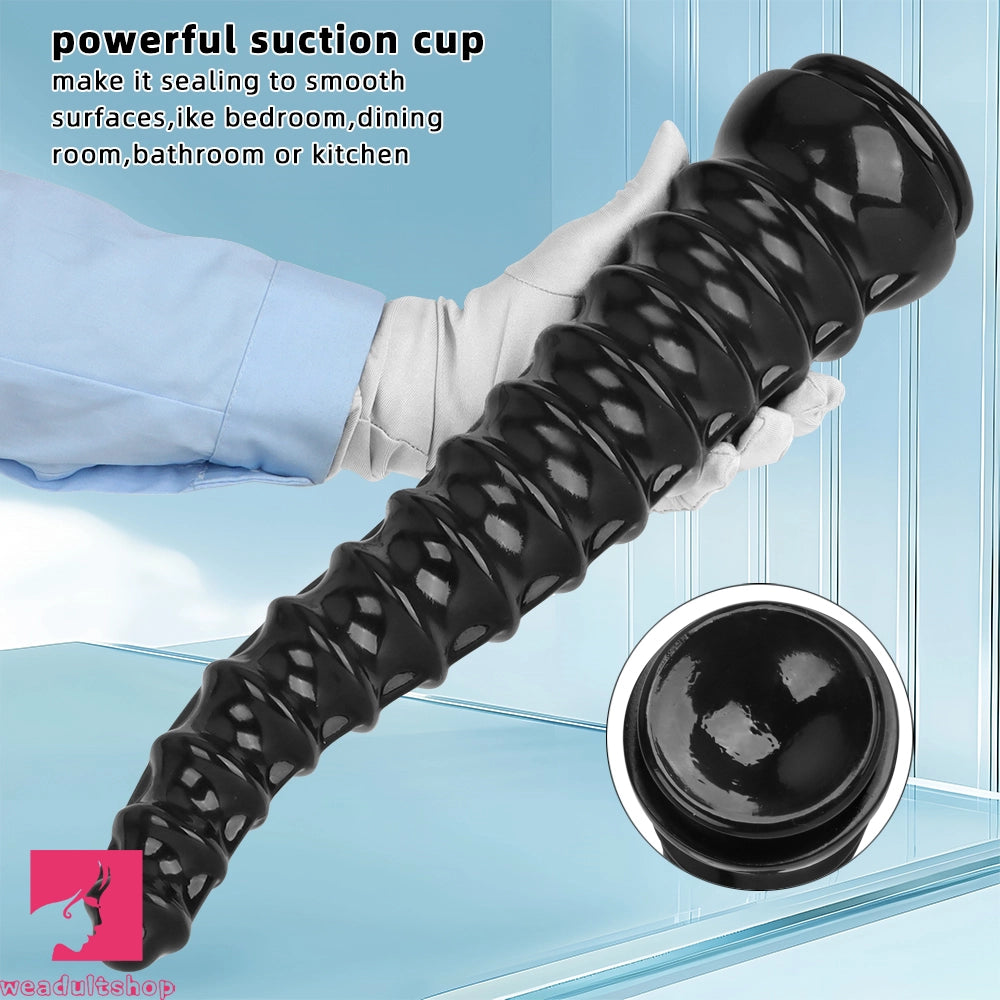 10.82in 13.38in 16.73in Super Large Black Anal Plug Dildo For Adult Women