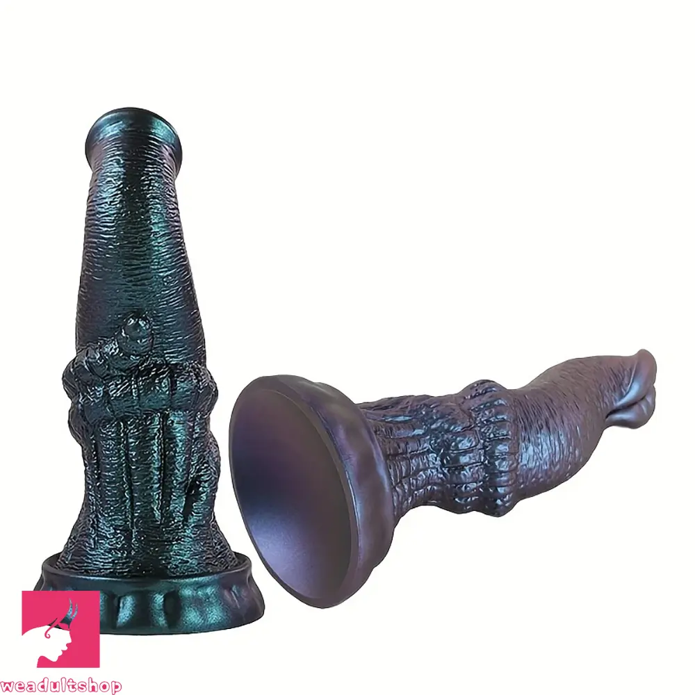5.91in 7.4in Exotic Silicone Elephant Trunk Insertion Female Orgasm Dildo