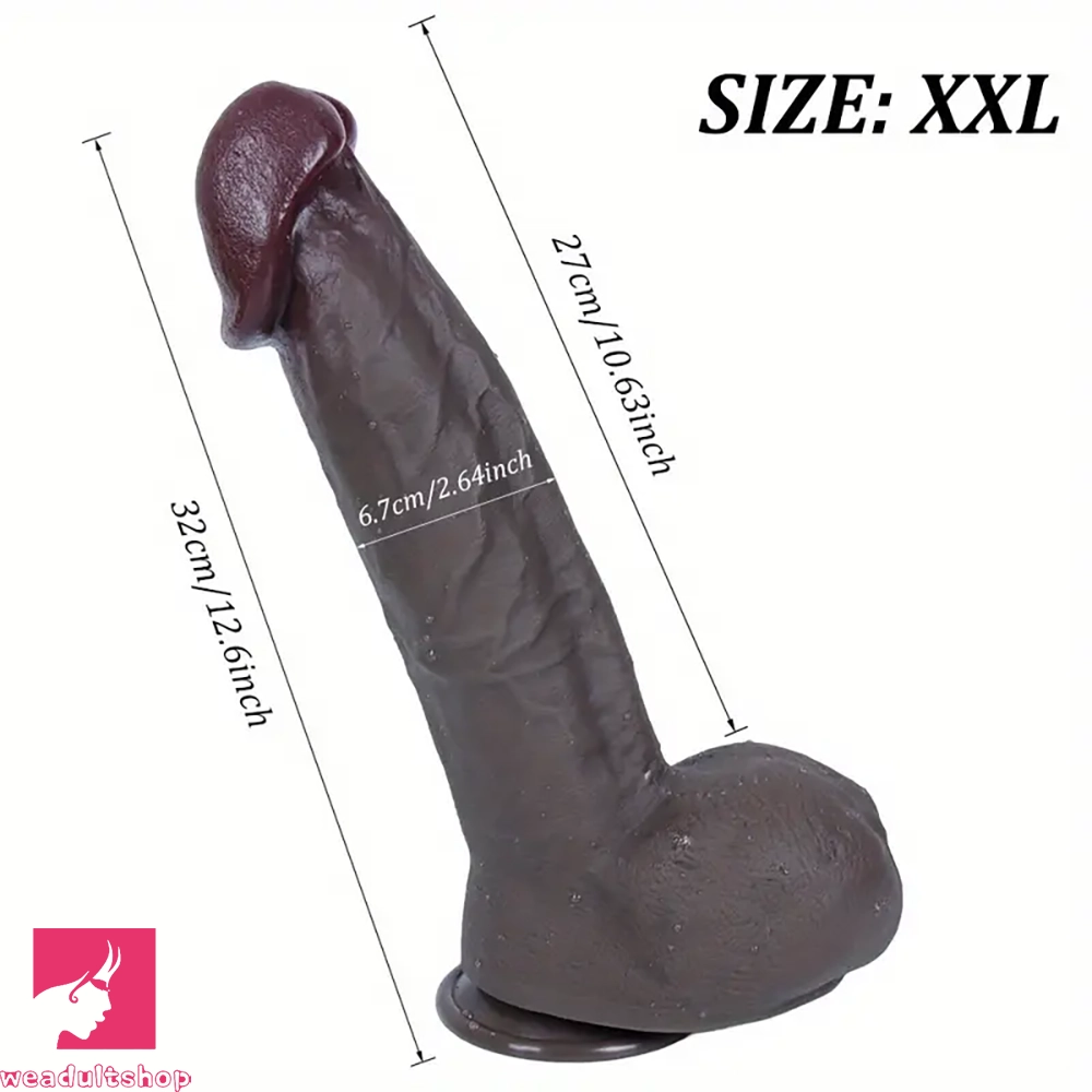 11.81in 12.6in Realistic Silicone Big Soft Lifelike Dildo For Women Clit