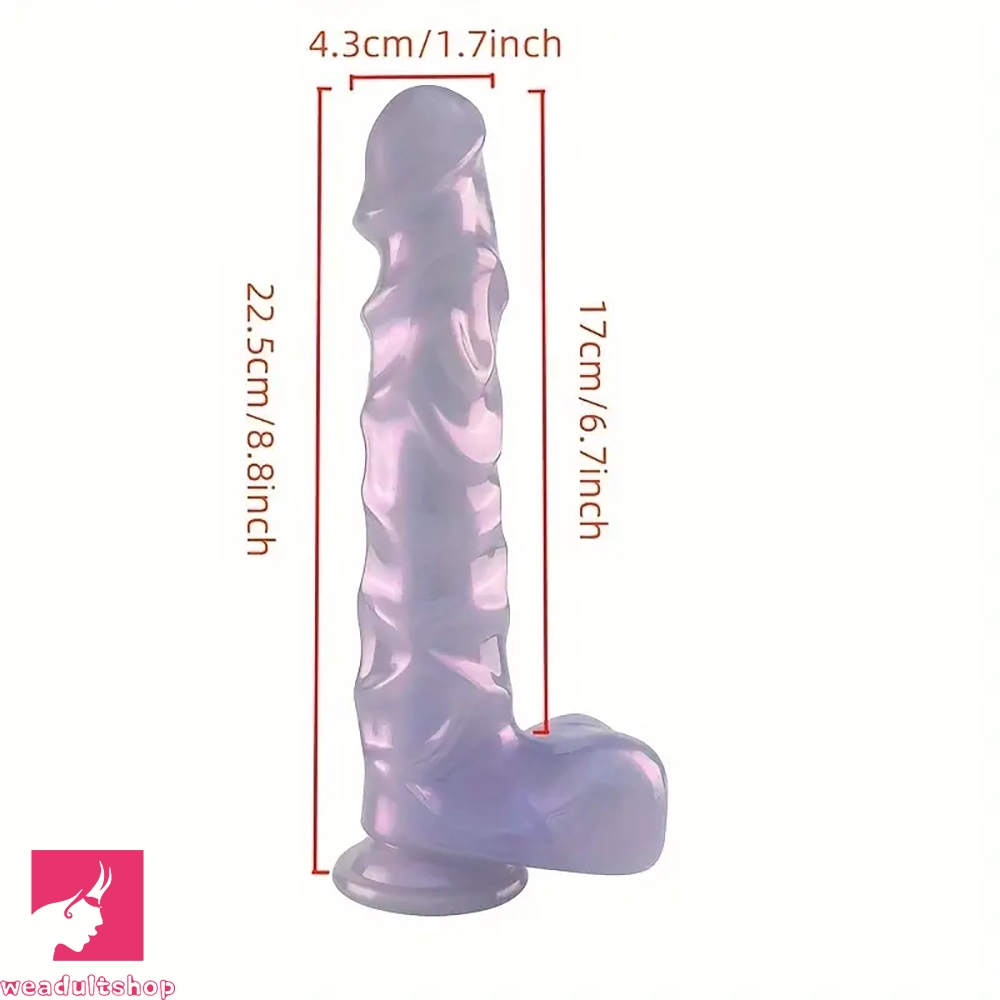 8.8in Realistic Dildo Soft PVC Material G-Spot Big Anal Play Cock Toy