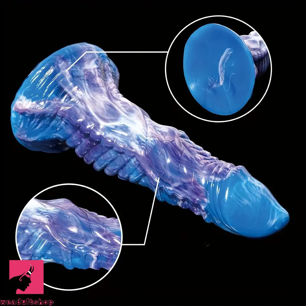 7.87in Special-Shaped Mixed Color Silicone Sex Odd Orgasm Prostate Dildo