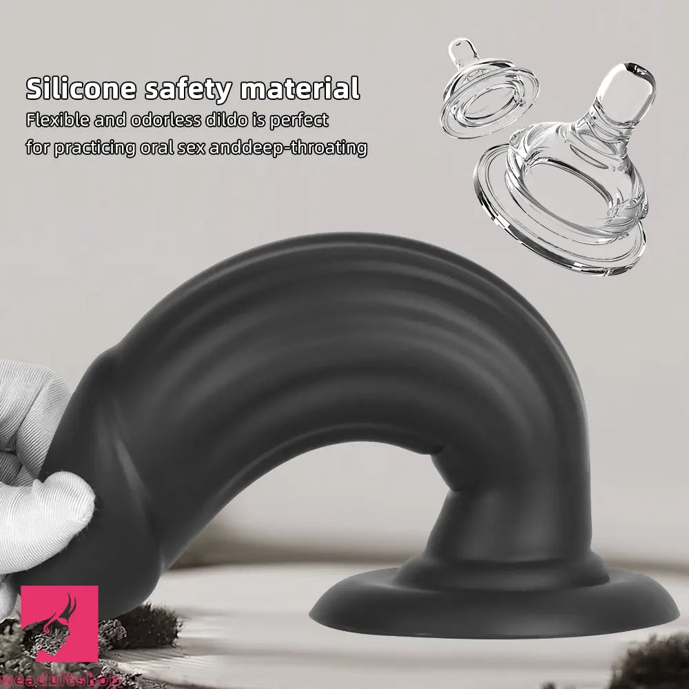 8.85in Eggless Female Masturbator Silicone Soft Dildo For Women Couples