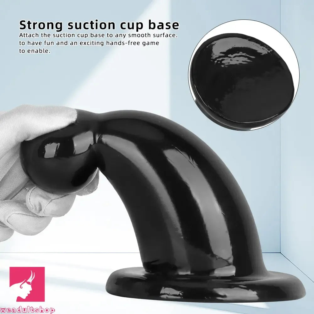 5.7in 7.87in Black PVC Thick Butt Plug Dildo For Women Sexual Adult Cock